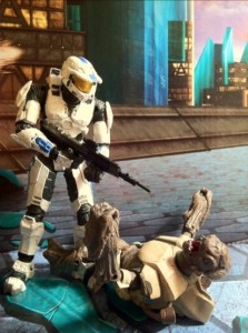 Halo Anniversary Collection Series 2 Spartan Mark VI Kills a Grunt McFarlane Toys Action Figures 2012