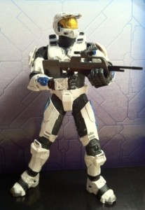 Halo Anniversary Collection Series 2 Spartan Mark VI White/Blue Action Figure 2012