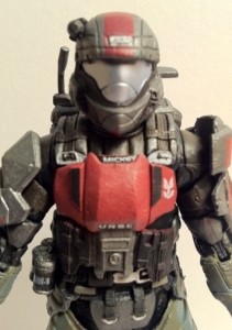 Close-Up of Halo ODST Mickey Halo Anniversary Series 2 Action Figure 2012