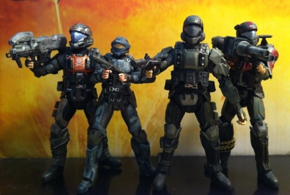 Halo 2 White SPARTAN MARK VI Action Figure 10th Anniversary McFarlane RARE!!