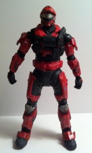 Halo Red Spartan Recon Action Figure Front Reach Series 6 McFarlane Toys 2012