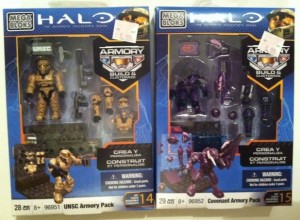 Halo Mega Bloks Armory Packs UNSC and Covenant 96951 and 96952 2012