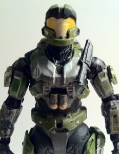 Halo Reach Spartan JFO Custom Olive/Steel Action Figure Close-Up