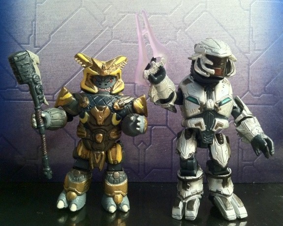 Shipmaster Rtas 'Vadam and Brute War Chieftain Halo 4 Minimates Figures 2012