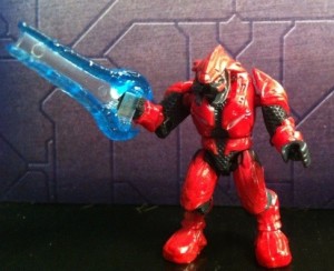 Red Elite Combat Figure from Halo Mega Bloks Versus: Covenant Locust Attack 96965