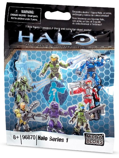 Characters Mega Bloks Halo Micro Bravo Series Blind Pack Mystery Figure LE 