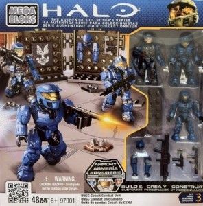 Packaged Halo Mega Bloks UNSC Cobalt Combat Unit 97001