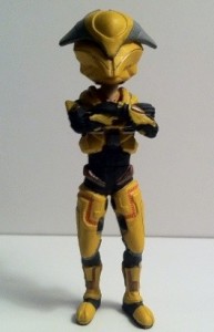 Halo XBox Live Avatars Series 1 Gold Elite Figure Free-Standing