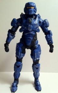 Halo 4 Spartan Warrior Blue Action Figure McFarlane Toys 2012
