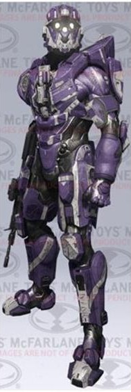 Halo 4 Series 2 Spartan CIO Team Purple Figure