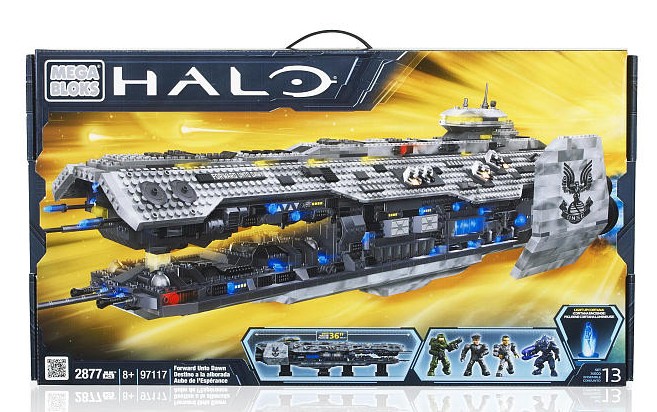 Halo Mega Bloks Forward Unto Dawn 97117 Box