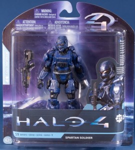 Halo 4 Blue Spartan Soldier Series 1 Action Figure McFarlane Toys