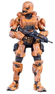Halo 4 5-Pack Orange Spartan Soldier Figure