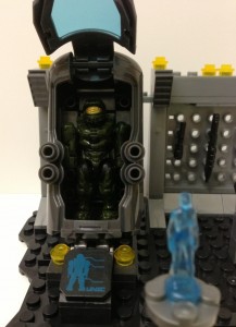 Master Chief Coming Out of Stasis Halo 4 Mega Bloks UNSC Cryo Tube 2013