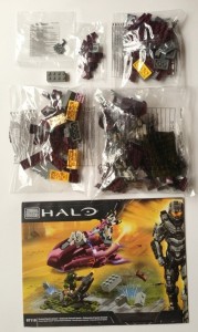 Set Contents 2013 Halo Mega Bloks Covenant Spectre Ambush 97110