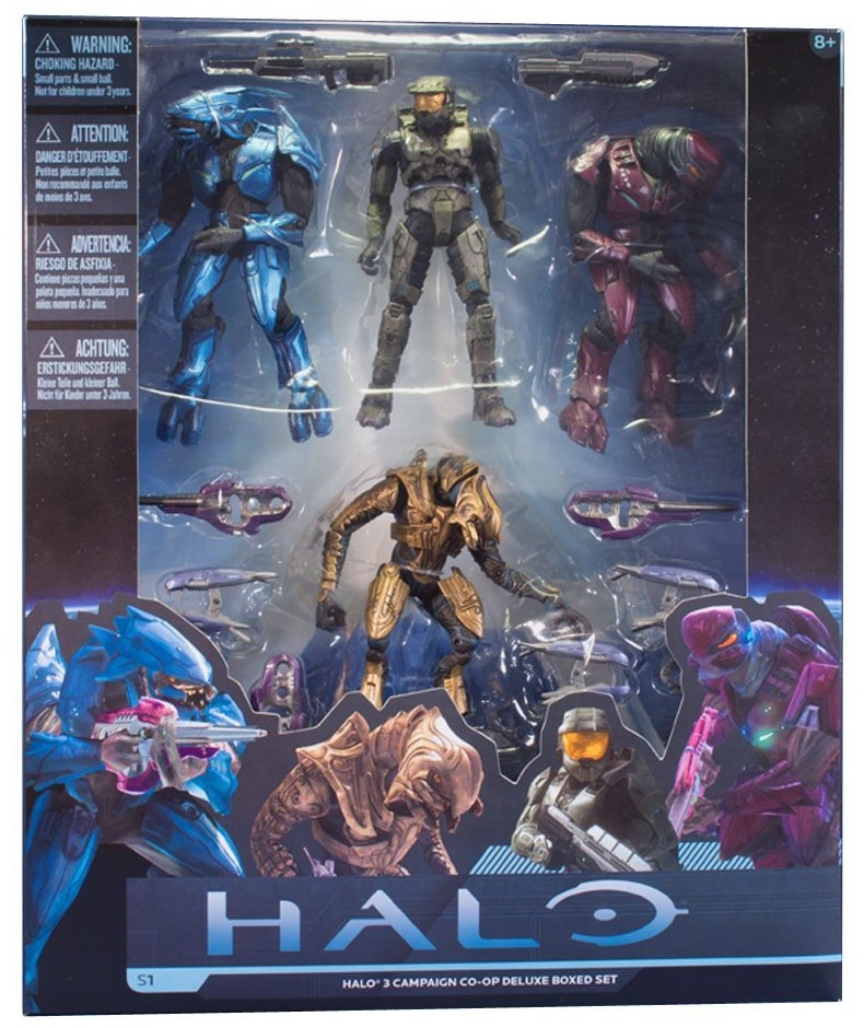 Halo 3 Campaign Co-Op Figures 4-Pack McFarlane Toys Boxed