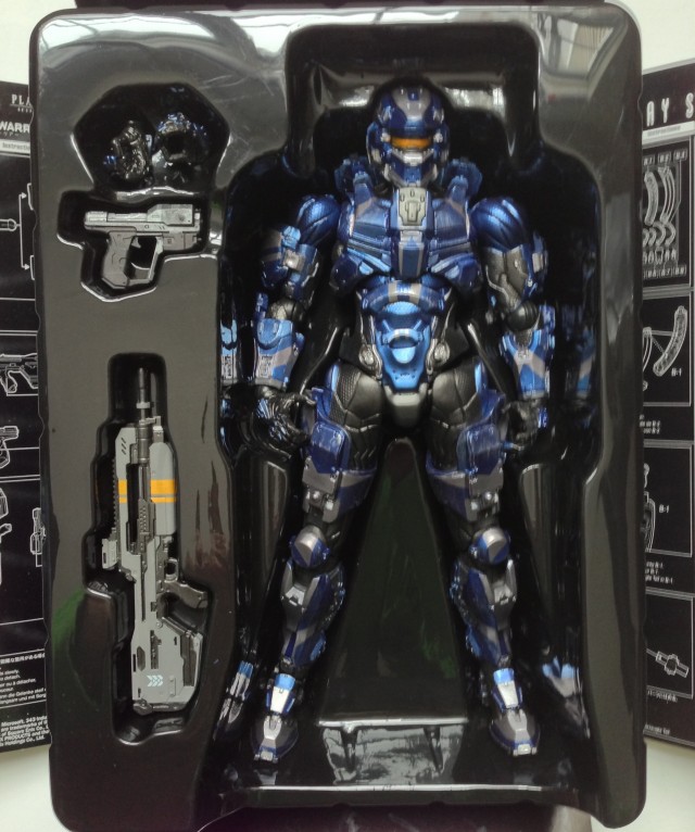 Square-Enix Halo 4 Play Arts Kai Spartan Warrior Action Figure In Box Tray