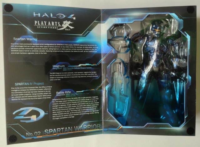 Halo 4 Play Arts Kai Spartan Warrior Figure Packaging