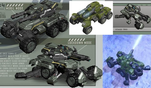 Halo Wars UNSC Cobra Vehicle Concept Art