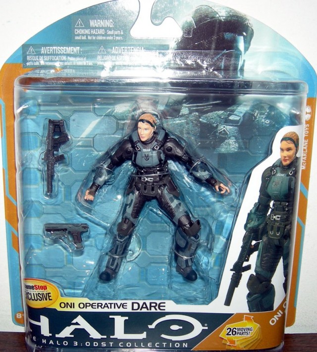 Halo Series 8 ONI Operative Veronica Dare Unhelmeted Figure