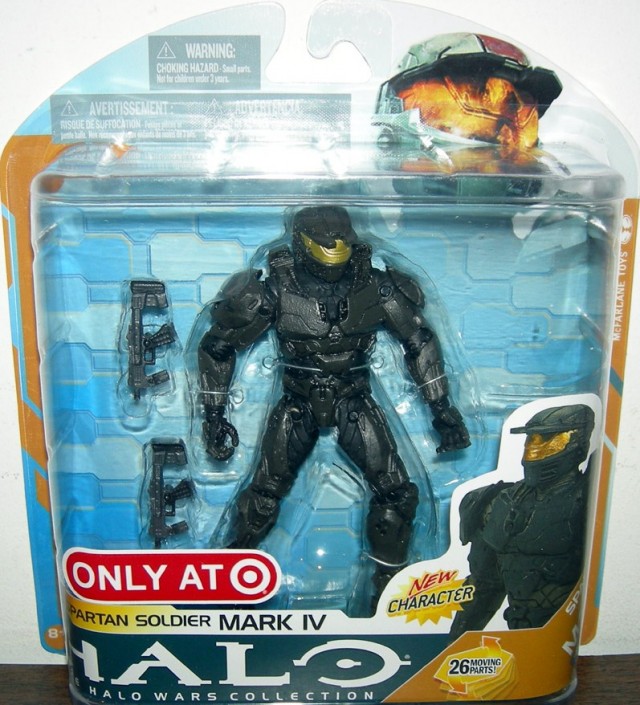 Halo Wars Spartan Soldier Mark IV Black Figure McFarlane Toys
