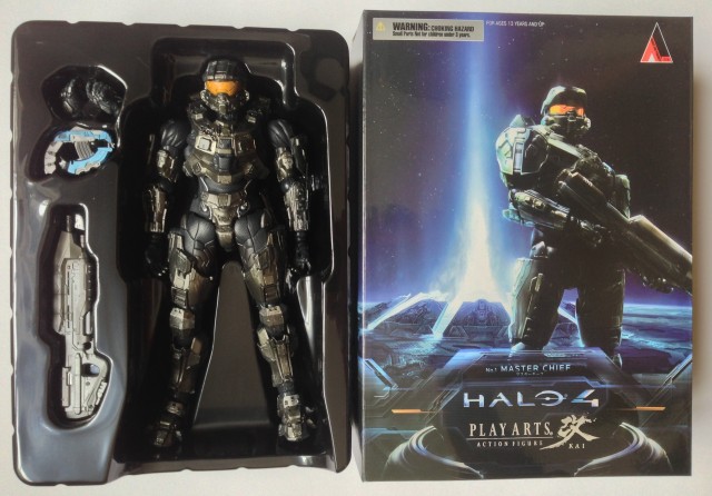 Halo 4 Play Arts Kai Master Chief Figure In Hand