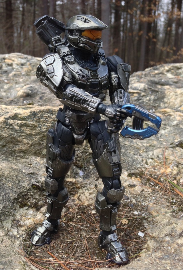 Master Chief Halo 4 Play Arts Kai Figure Wielding Plasma Pistol