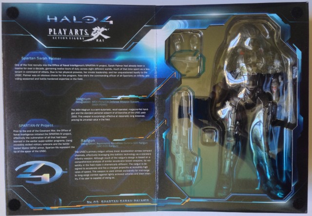 Halo 4 Sarah Palmer from Spartan Ops Play Arts Kai Inside of Box