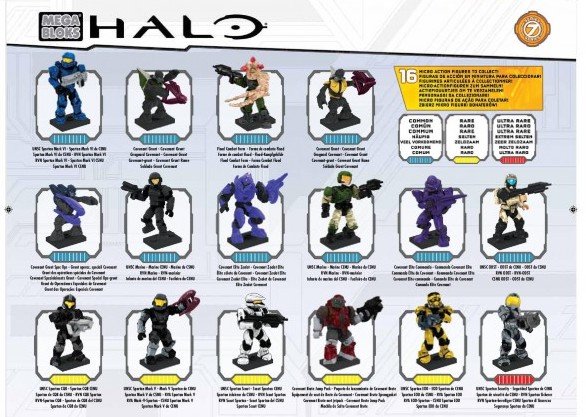 Halo Mega Bloks Series 7 Figures Blind Bag Hero Packs Pamphlet