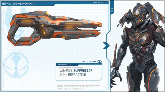 McFarlane Halo 4 DLC Codes Refractive Skin for Suppressor with Didact Action Figure