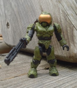 Halo Mega Bloks Halo 3 Security Spartan Green Figure with Grenade Launcher