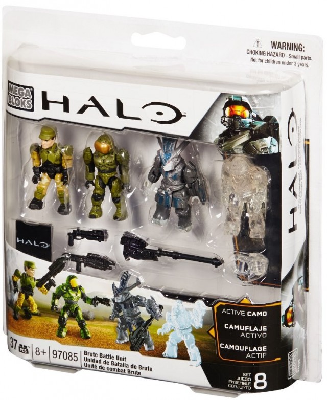 Halo Mega Bloks 97085 Spartan Security Figure with Brute Battle Unit