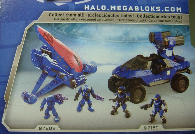 Halo Mega Bloks Blue Warthog and Blue Banshee Exclusives Sets 2013 Target