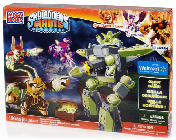 Skylanders Mega Bloks Swarm Mech Invasion 95422 Glow in the Dark Exclusive