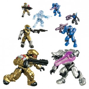 Team Blue Target Exclusive Halo Mega Bloks Figure Pack Set