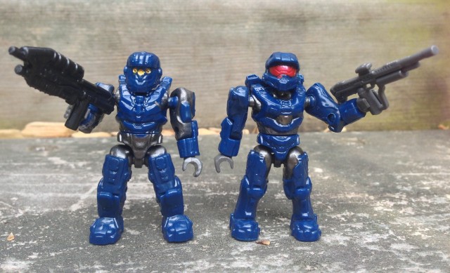 Halo Mega Bloks ONI REAP-X Spartans Figures Navy Blue