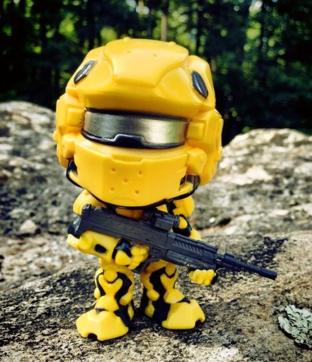 2013 SDCC Funko Exclusive Halo Yellow Spartan Warrior Figure POP! Vinyls