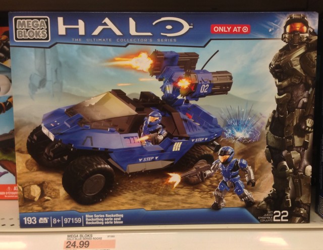 Halo Mega Bloks Blue Series Rockethog 97159 Released