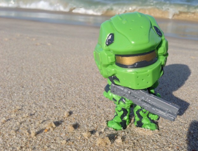 Halo 4 Funko Spartan Warrior Green Figure 2013 SDCC Exclusive