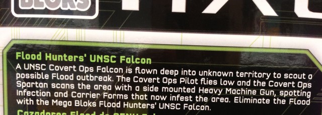 Halo Mega Bloks 97173 Covert Ops UNSC Falcon Set Description