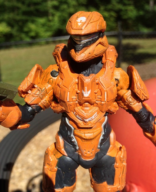 Halo 4 Series 2 McFarlane Toys Scout Spartan Figure Close-Up
