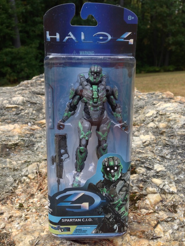 Packaged Halo 4 Wave 2 CIO Spartan Green/Steel Figure Exclusive