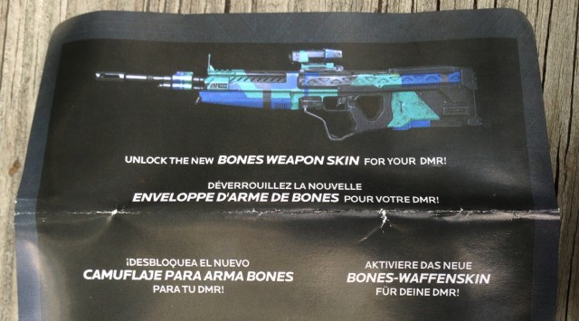 Halo 4 DLC Bones Skin for DMR from McFarlane Series 2 Figure