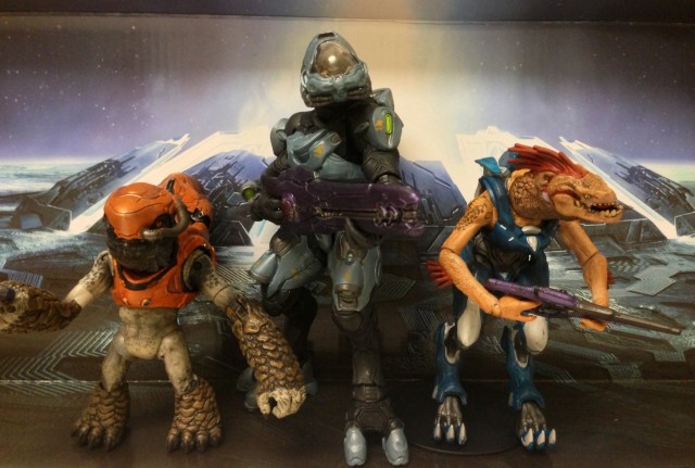 Halo 4 Covenant Action Figures Storm Grunt Storm Jackal Elite Ranger McFarlane Toys