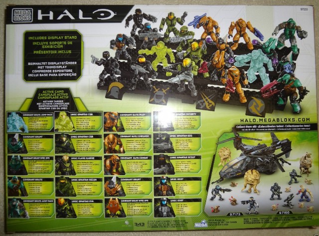 Mega Bloks Halo Ultimate Combat Pack Box Back 97233 2013 Set