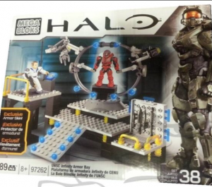 2014 Halo Mega Bloks UNSC Infinity Armor Bay 97262 Box