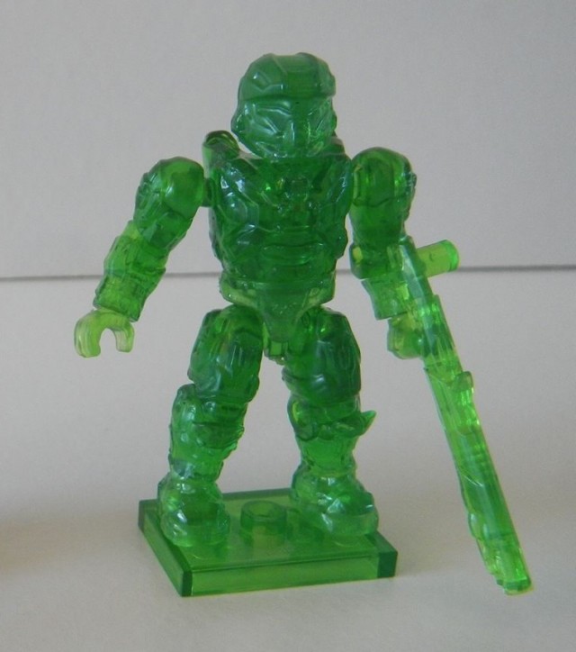 Halo Mega Bloks Series 8 Mystery Figures Clear Green Spartan Mark VI Active Camo