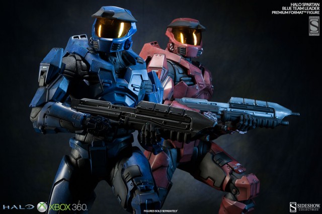 Sideshow Premium Format Statues Blue Leader Spartan and Red Leader Spartan Limited 100 Each