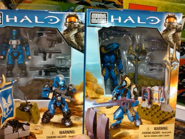 2014 Halo Mega Bloks Blue Series ODST and Elite Royal Guard Weapons Packs