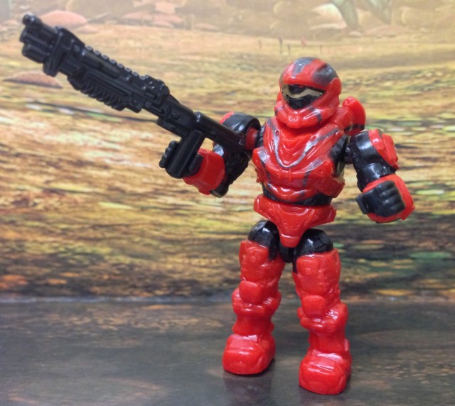 Halo Mega Bloks Red Spartan Recon SURG Skin Figure